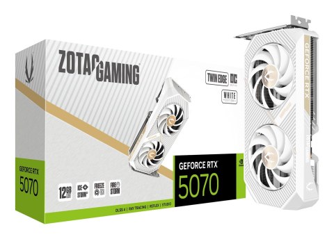 Karta graficzna ZOTAC GAMING GeForce RTX 5070 Twin Edge OC WHITE ED 12GB GDDR7