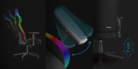 Fotel do gry GENESIS NFG-2247 - fotel dla gracza z obitym siedziskiem