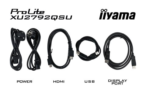 Iiyama ProLite monitor komputerowy 68,6 cm (27") 2560 x 1440 px Dual WQHD LED Czarny