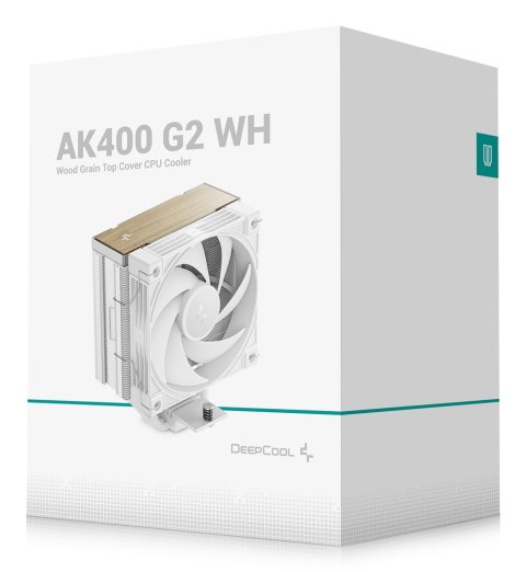 DeepCool AK400 G2 WH Procesor Chłodnica powietrza 12 cm Biały 1 szt.