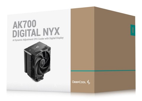 DeepCool AK700 Digital NYX Procesor Chłodnica powietrza 12 cm Czarny 1 szt.