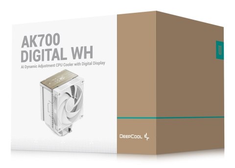 DeepCool AK700 Digital WH Procesor Chłodnica powietrza 12 cm Biały 1 szt.