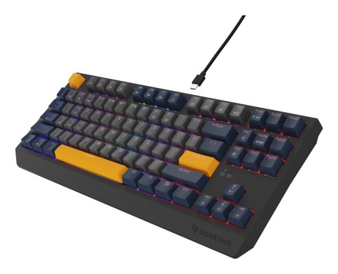 GENESIS Thor 230 TKL klawiatura Gaming USB QWERTY Angielski Niebieski