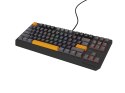 GENESIS Thor 230 TKL klawiatura Gaming USB + RF Wireless + Bluetooth QWERTY Czarny, Szary, Pomarańczowy