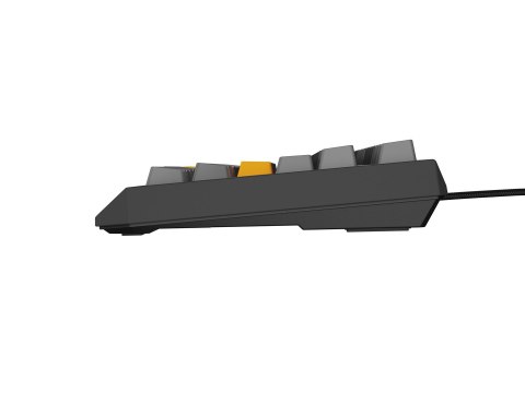GENESIS Thor 230 TKL klawiatura Gaming USB + RF Wireless + Bluetooth QWERTY Czarny, Szary, Pomarańczowy