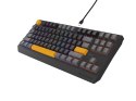 GENESIS Thor 230 TKL klawiatura Gaming USB + RF Wireless + Bluetooth QWERTY Czarny, Szary, Pomarańczowy