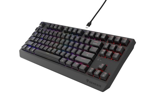 GENESIS Thor 230 TKL klawiatura Gaming USB + RF Wireless + Bluetooth QWERTY Szary