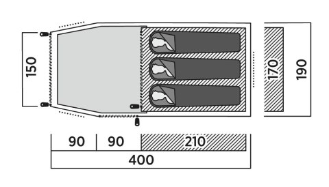 Namiot 3-osobowy Easy Camp Hemsedal 3