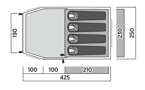 Namiot 4-osobowy Easy Camp Hemsedal 4