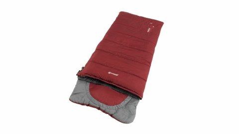 Śpiwór dla dziecka Outwell Contour Junior (140 cm) - red/grey