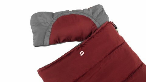 Śpiwór dla dziecka Outwell Contour Junior (140 cm) - red/grey