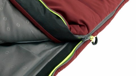 Śpiwór dla dziecka Outwell Contour Junior (140 cm) - red/grey