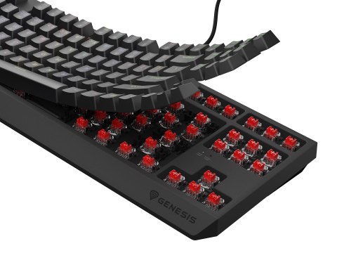 Klawiatura GENESIS Thor 230 TKL Gaming USB + RF Wireless + Bluetooth QWERTY Czarny