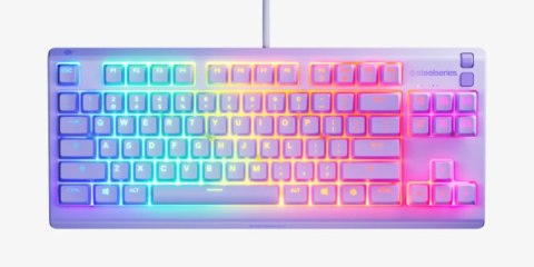 Klawiatura SteelSeries Apex 3 TKL US, kolor lawendowy