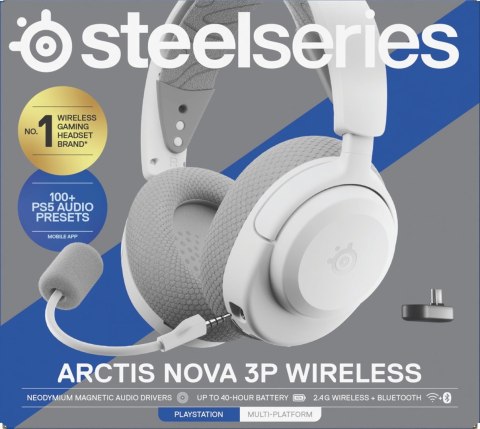 Słuchawki Steelseries Arctis Nova 3P BT (61687) Białe