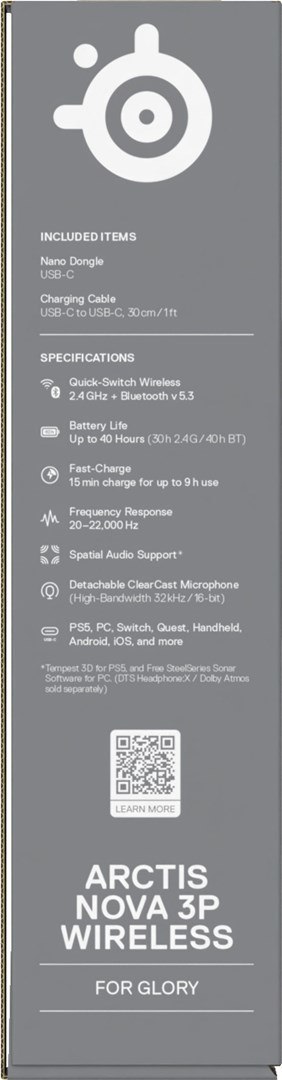 Słuchawki Steelseries Arctis Nova 3P Wireless for Playstation, Aqua