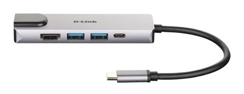Adapter D-Link DUB-M520 - Przewodowy - Thunderbolt 3 - 60 W - 10,100,1000 Mbit/s - IEEE 802.3 - IEEE 802.3ab - IEEE 802.3az - IE
