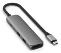 Aluminiowy adapter do urządzeń mobilnych USB-C Satechi 4-in-1 USB-C Slim Multiport Adapter 4K (space gray)