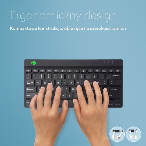Klawiatura R-Go Compact Break - tastatur - multie