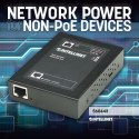 Intellinet 560443 rozgałęziacz sieciowy Czarny Obsługa PoE