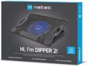NATEC PODSTAWKA CHŁODZĄCA DIPPER 2 12.1-17.3'' Z WENTYLATOREM, PODŚWIETLENIE, USB