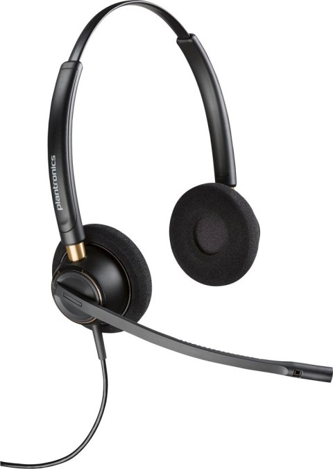 Słuchawki Poly EncorePro HW520 Binaural Wired Headset, Quick Disconnect, Black