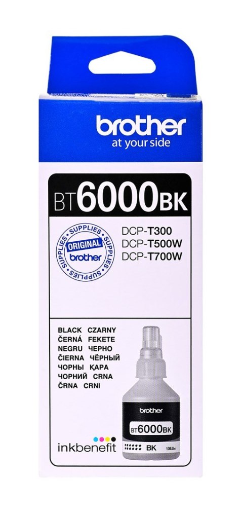 Tusz Brother czarny BT6000BK=BT-6000BK, 6000 str.