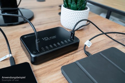 Dobre połączenia USB-Desktop-Schnellladestation 200W 10Port
