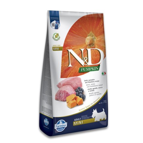 FARMINA N&D Pumpkin Lamb & Blueberry Adult Mini - sucha karma dla psa - 7 kg