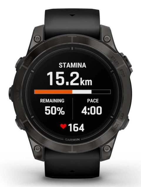 Zegarek sportowy Garmin EPIX PRO (GEN 2) AMOLED 47mm Slate Gray Black/Black Band (WYPRZEDAŻ)