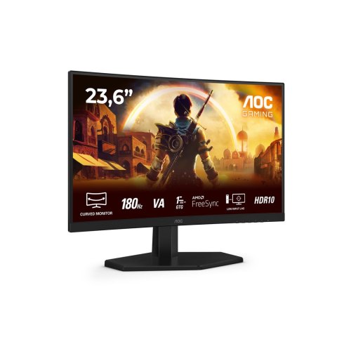 AOC G4 C24G42E monitor komputerowy 59,9 cm (23.6") 1920 x 1080 px Full HD LED Czarny, Czerwony