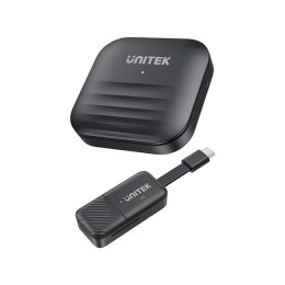 UNITEK BEZPRZEWODOWY NADAJNIK HDMI DO 50M, USB-C, CZARNY