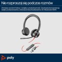 Zestaw słuchawkowy POLY Blackwire 8225 Stereo 8X225AA USB-C z certyfikatem Microsoft Teams + przejściówka USB-C/A