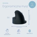 Ergonomiczna mysz R-Go Maus HE ergonomisch rechts Bluetooth mittel schwarz/sil retail