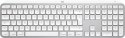 Logitech Master MX Keys S for Mac klawiatura Biuro RF Wireless + Bluetooth QWERTY Amerykański międzynarodowy Aluminium, Biały