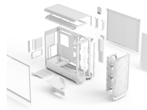 Etui Fractal Design Meshify 3 XL Ambience Pro RGB Clear Tint White ATX