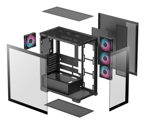 Obudowa DeepCool CG580 4F R-CG580-BKADA4-G-1 Midi Tower Czarna