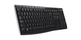 Klawiatura Logitech K270 (bezprzewodowa czarny USB) US