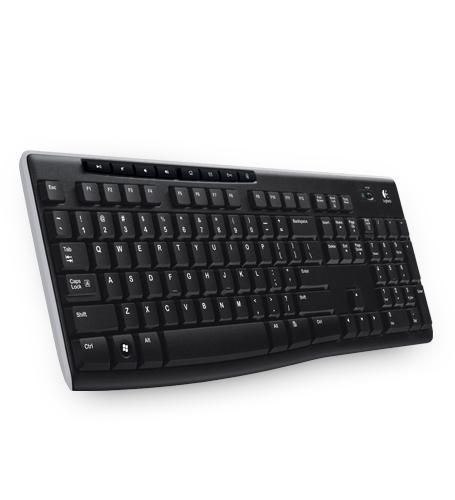 Klawiatura Logitech K270 (bezprzewodowa czarny USB) US
