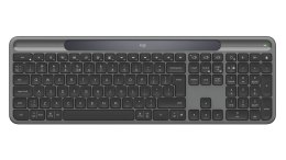 Logitech Signature Slim Solar+ K980 klawiatura Uniwersalne RF Wireless + Bluetooth QWERTY UK międzynarodowy Grafitowy