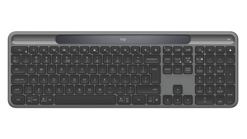 Logitech Signature Slim Solar+ K980 klawiatura Uniwersalne RF Wireless + Bluetooth QWERTY UK międzynarodowy Grafitowy