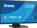 Monitor dotykowy iiyama ProLite 24" IPS z technologią InCell PCAP (10pkt), z powłoką antyrefleksyjną oraz elastyczną podstawą