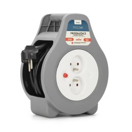 MONTIS PRZEDŁUŻACZ DOMOWY ZWIJANY 10M SZARY MT189