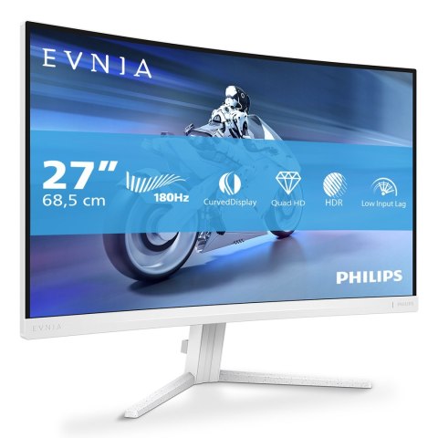 Philips Evnia 5000 27M2C5501/00 monitor komputerowy 68,6 cm (27") 2560 x 1440 px Quad HD LCD Biały