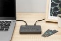 Stacja dokująca dysków z funkcją klonowania | USB-C 3.2 Gen2 10Gbps | SSD M.2 NVMe (max. 2x 4TB) | Funkcja Offline Clone | Czarn