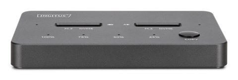 Stacja dokująca dysków z funkcją klonowania | USB-C 3.2 Gen2 10Gbps | SSD M.2 NVMe (max. 2x 4TB) | Funkcja Offline Clone | Czarn