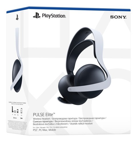 Sony PULSE Elite Zestaw słuchawkowy Przewodowy i Bezprzewodowy Opaska na głowę Gaming Bluetooth Podstawka do ładowania Czarny, B