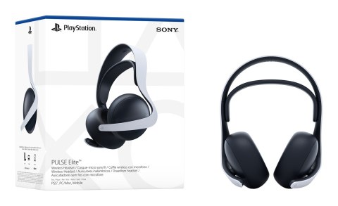 Sony PULSE Elite Zestaw słuchawkowy Przewodowy i Bezprzewodowy Opaska na głowę Gaming Bluetooth Podstawka do ładowania Czarny, B