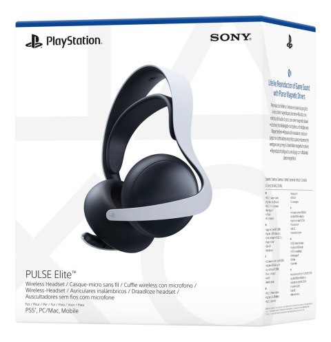 Sony PULSE Elite Zestaw słuchawkowy Przewodowy i Bezprzewodowy Opaska na głowę Gaming Bluetooth Podstawka do ładowania Czarny, B