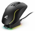 Mysz optyczna RGB Skiller SGM50W czarna + stacja